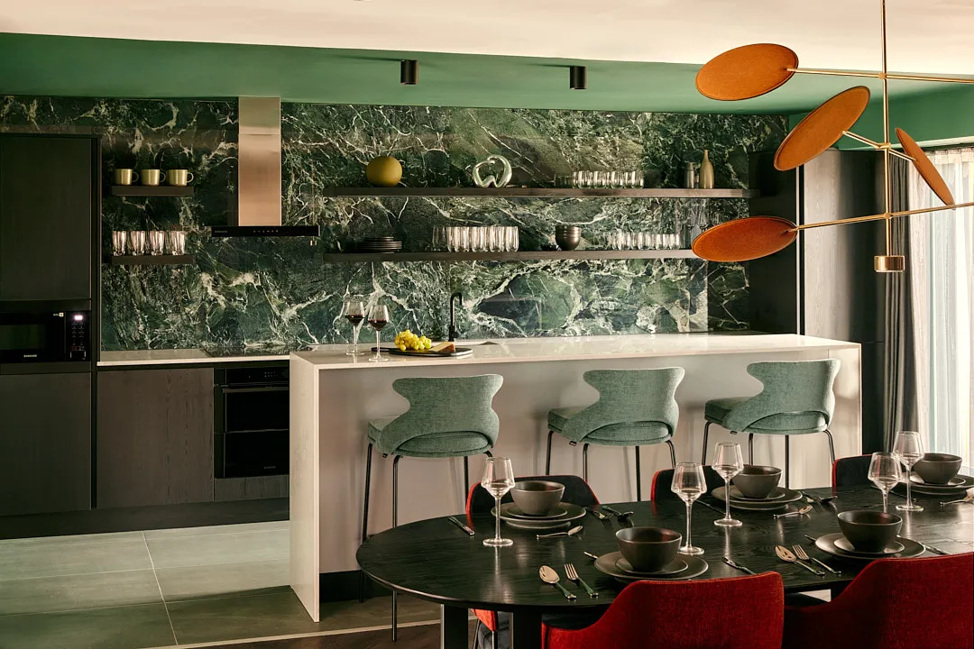 Private dining room bar area