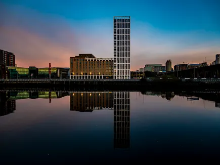 PLATFORM_ in Glasgow exterior across a river