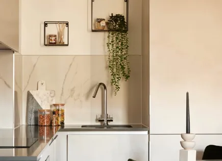 Shot of Kitchen in PLATFORM_ in Cardiff showing Sink and Kitchen surface