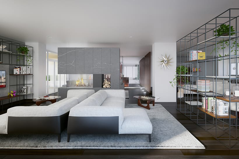 Resident lounge designed living Crawley